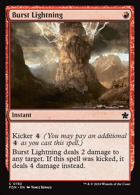 Carta de Magic: The Gathering Burst Lightning