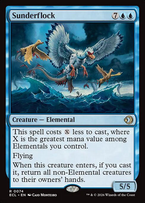 Carta de Magic: The Gathering Sunderflock