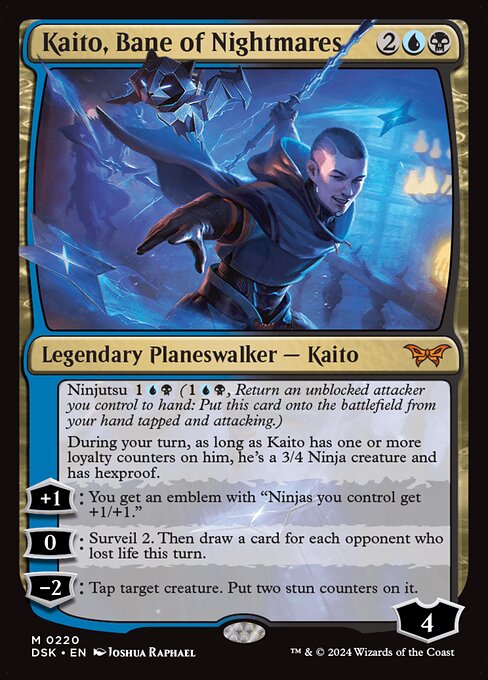Carta de Magic: The Gathering Kaito, Bane of Nightmares